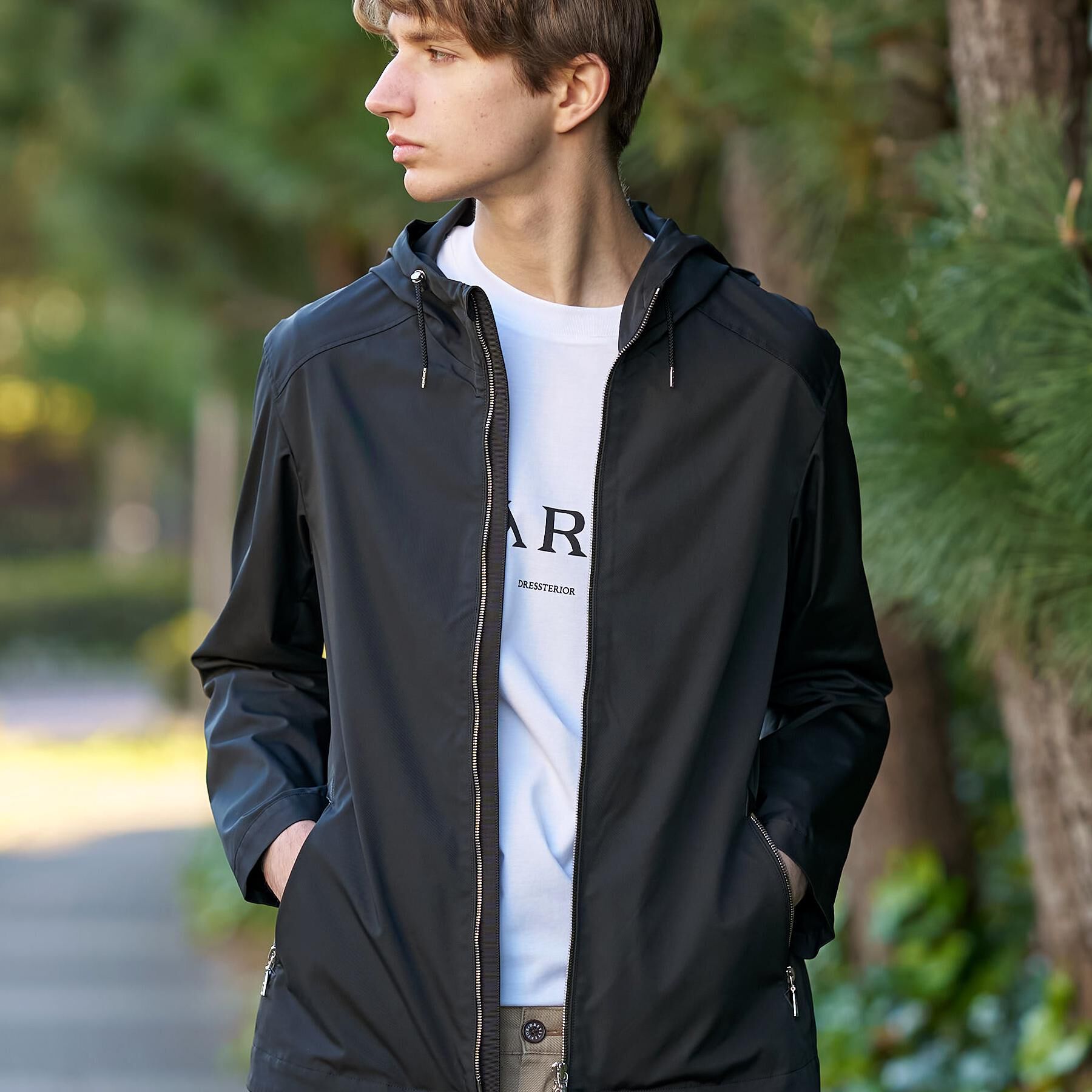 DRESSTERIOR「【撥水/透湿素材】LIMONTA ハイスペックパーカー」|ブルゾン・スタジャン|