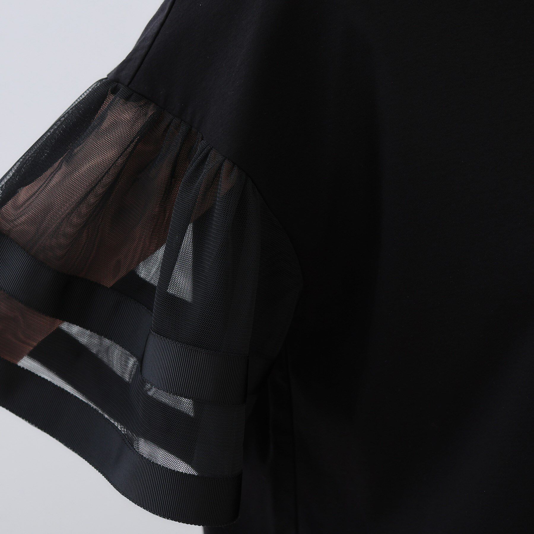 INDIVI「チュールスリーブカットソー」|Tシャツ・カットソー|