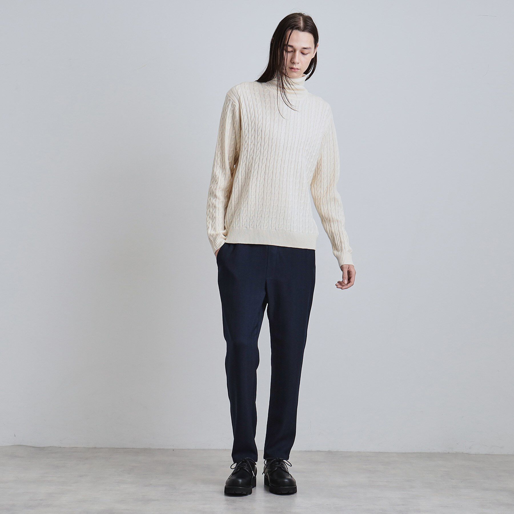 tk.TAKEO KIKUCHI「ウール調ヘリンボンイージーパンツ」|その他|