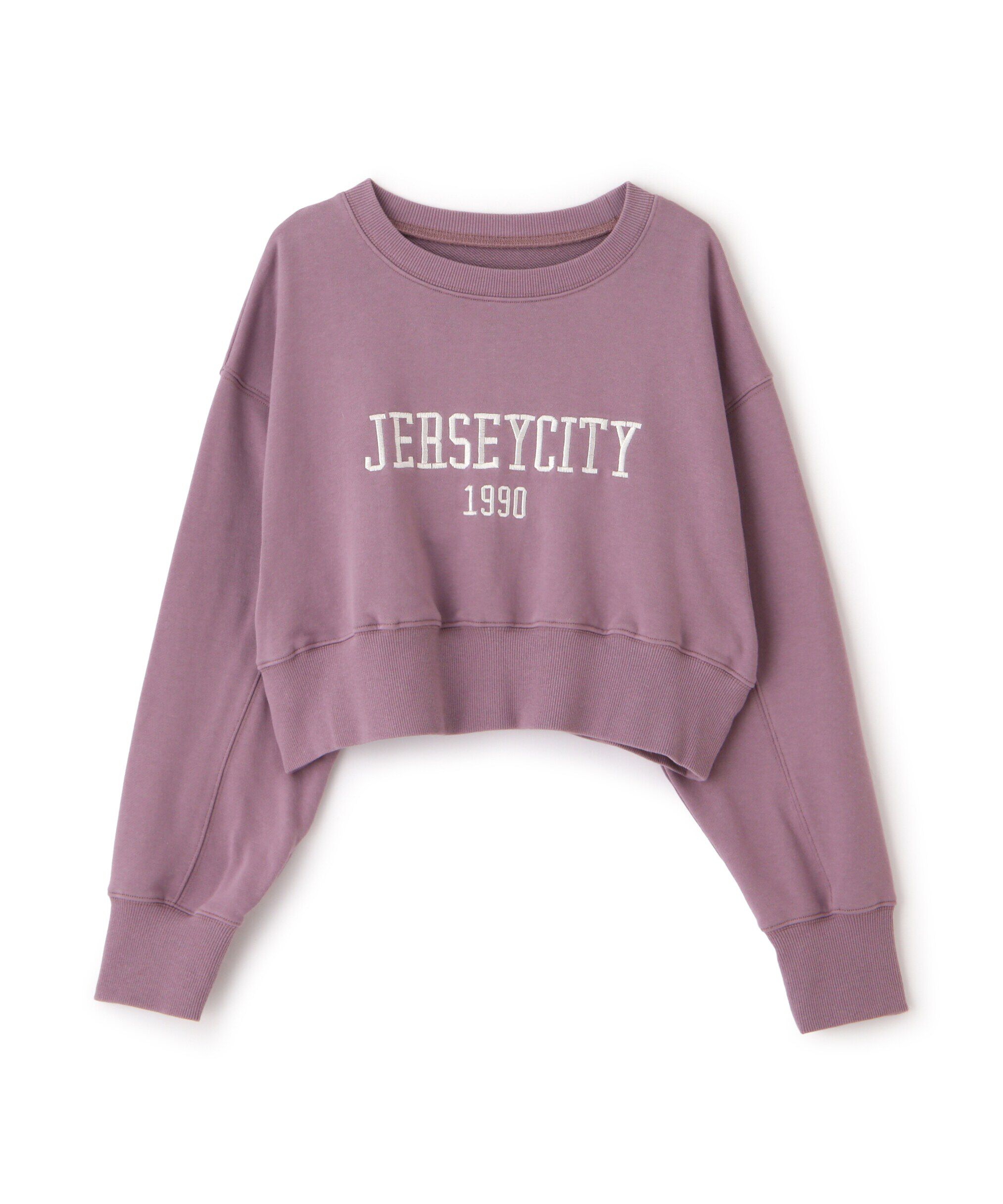  「カレッジロゴショート丈スウェット」|Tシャツ・カットソー|