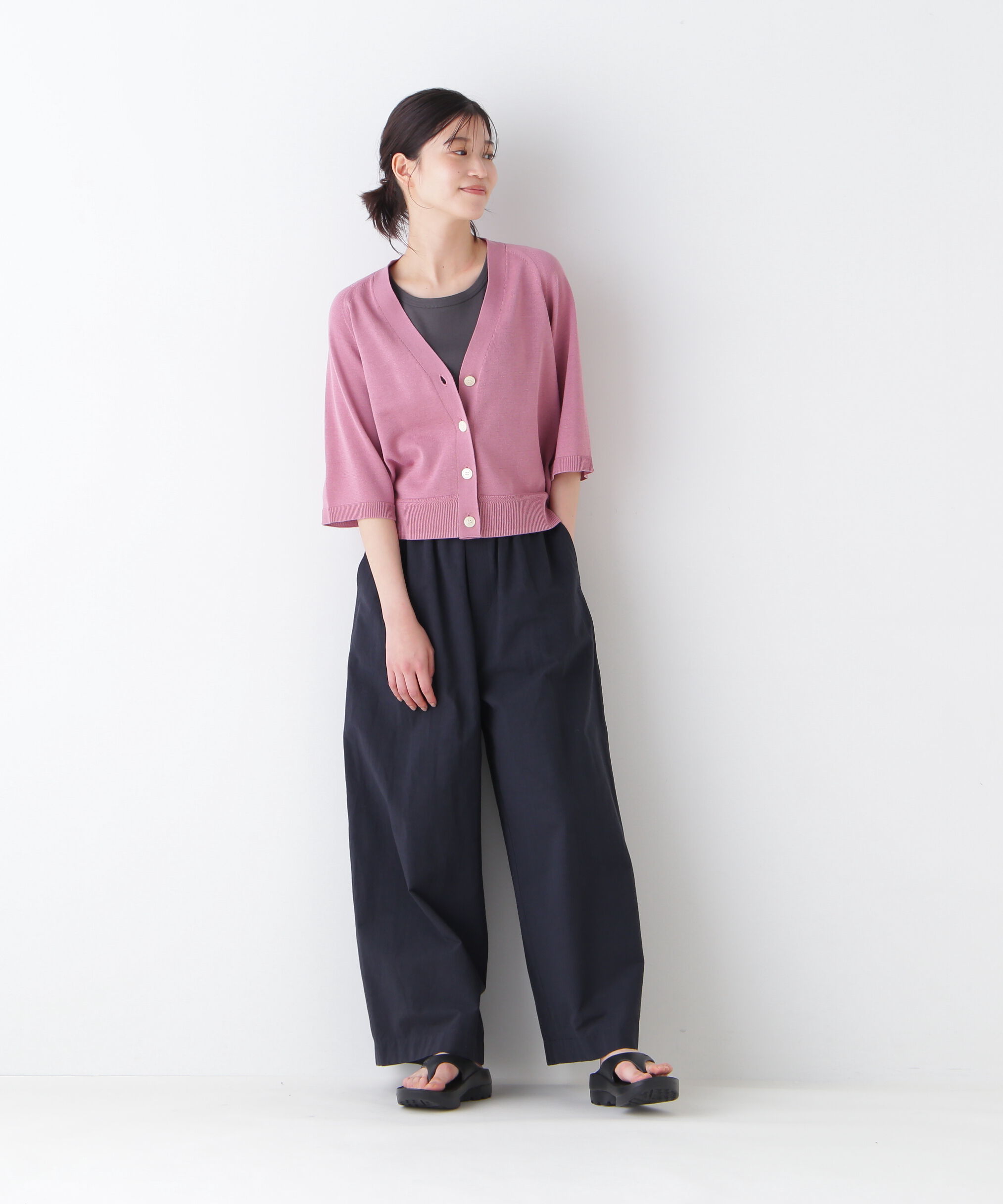  「◆コットンリネンウェザー近江晒シェフパンツ」|その他|