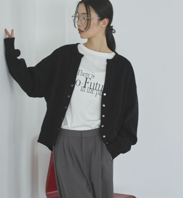 Doux archives「ダブルフェイスカットスナップカーディガン」|Tシャツ・カットソー|