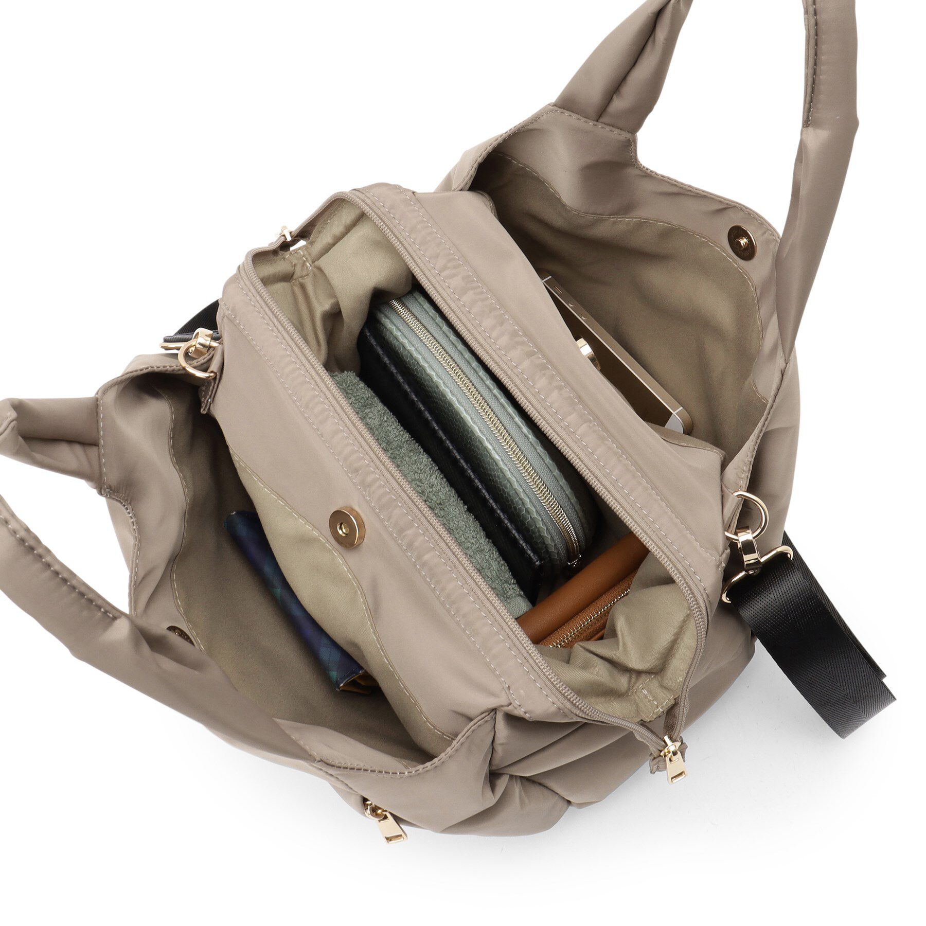 ITS&rsquo;DEMO「【7ポケット】口金2WAYトート」|トートバッグ|