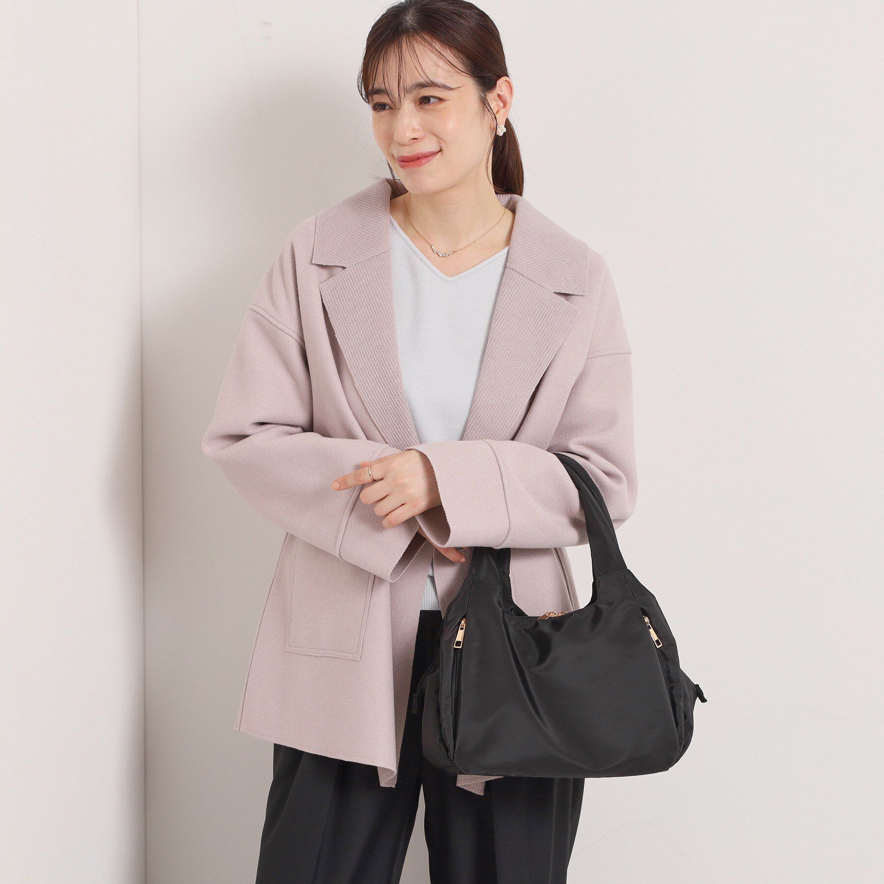 ITS&rsquo;DEMO「【7ポケット】口金2WAYトート」|トートバッグ|