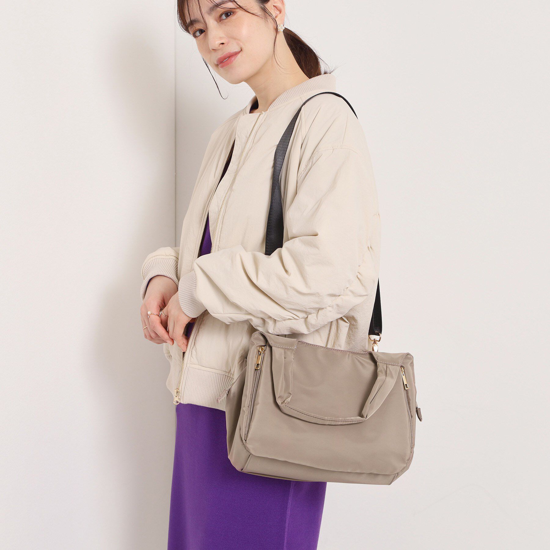 ITS&rsquo;DEMO「【7ポケット】口金2WAYトート」|トートバッグ|