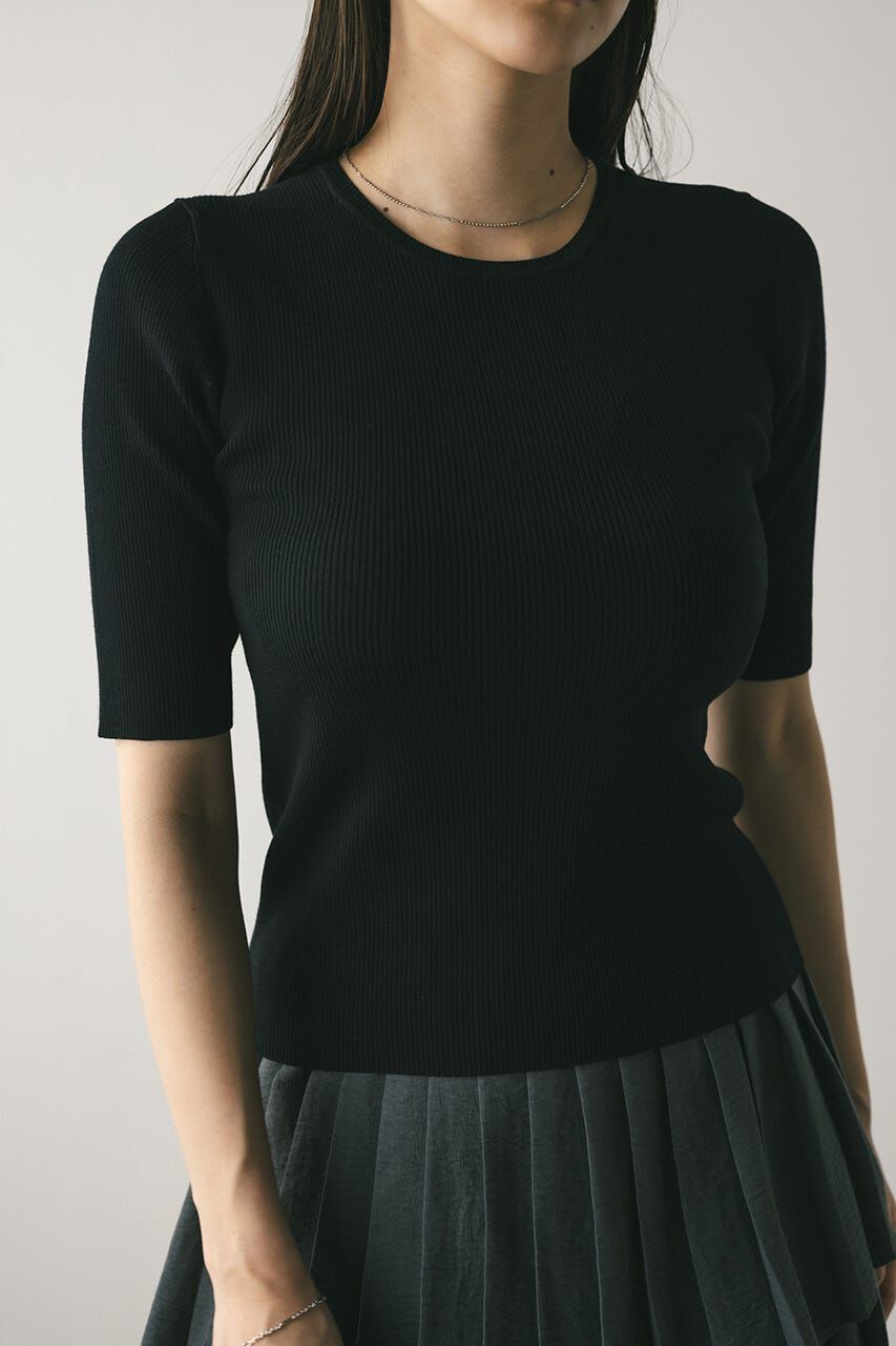 STYLEMIXER「ハイゲージニットT」|ニット・セーター|BLK