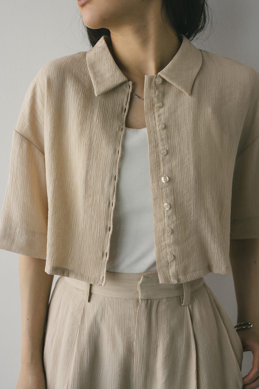 STYLEMIXER「バックオープンワッシャーシャツ」|シャツ・ブラウス|