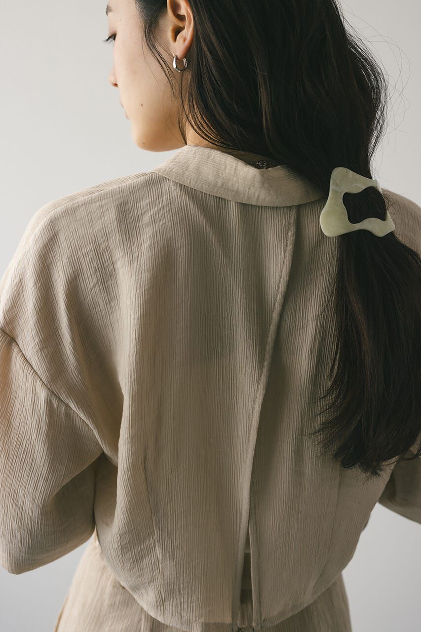 STYLEMIXER「バックオープンワッシャーシャツ」|シャツ・ブラウス|