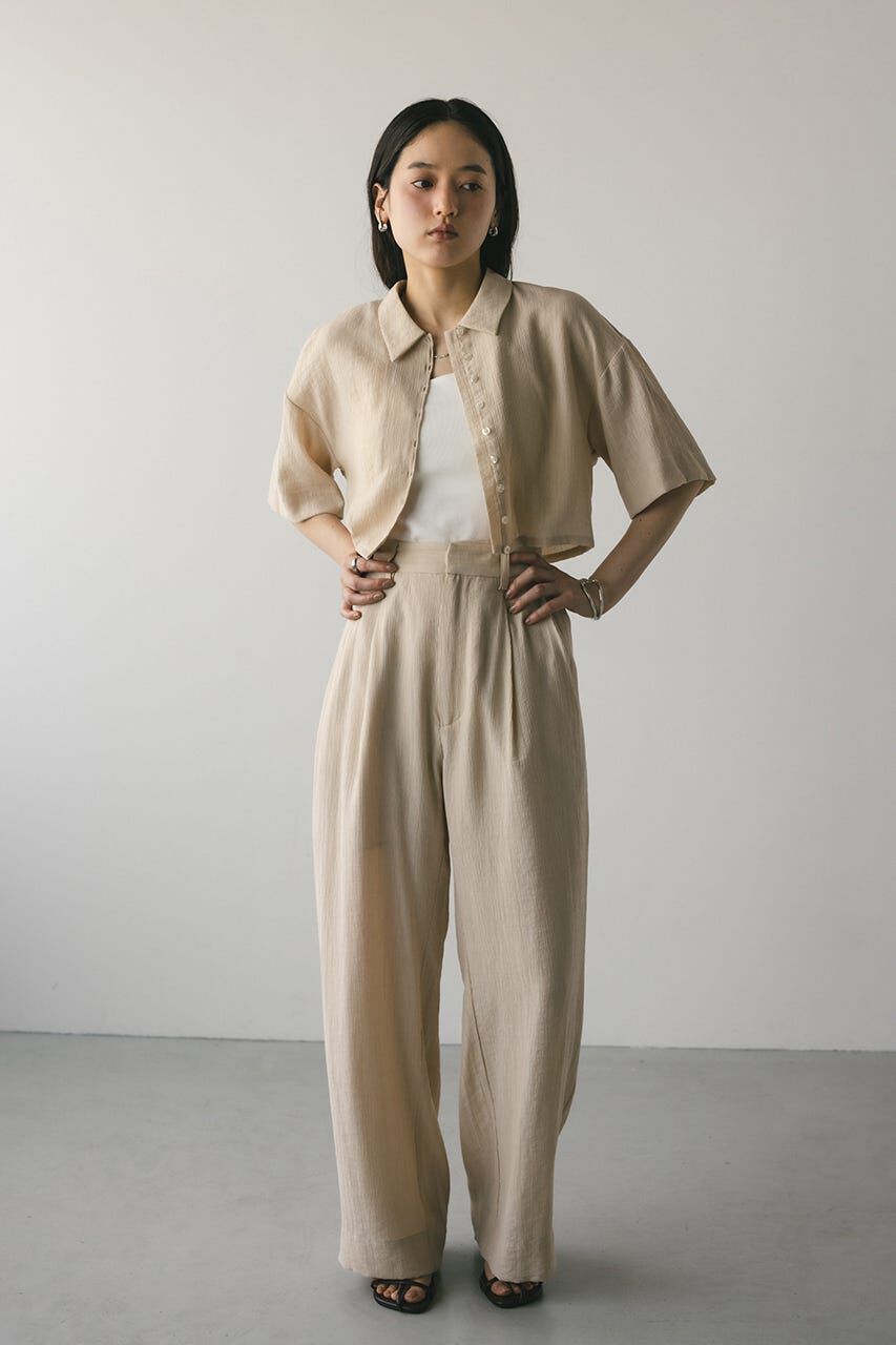 STYLEMIXER「バックオープンワッシャーシャツ」|シャツ・ブラウス|