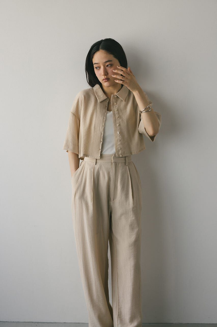 STYLEMIXER「バックオープンワッシャーシャツ」|シャツ・ブラウス|