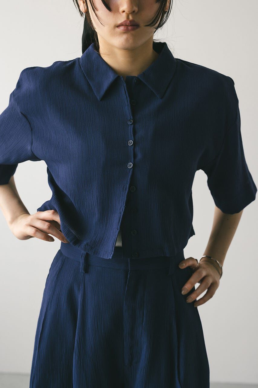 STYLEMIXER「バックオープンワッシャーシャツ」|シャツ・ブラウス|