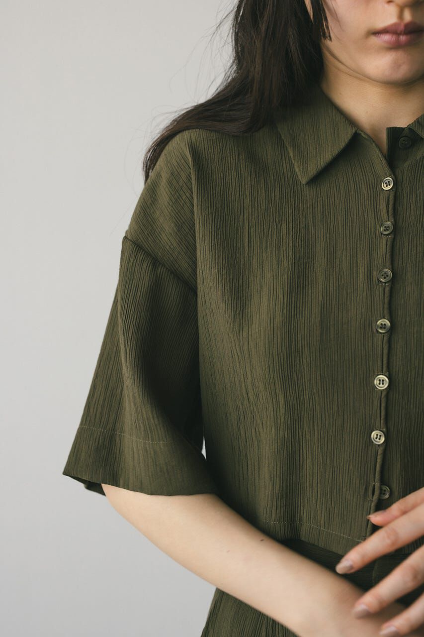 STYLEMIXER「バックオープンワッシャーシャツ」|シャツ・ブラウス|