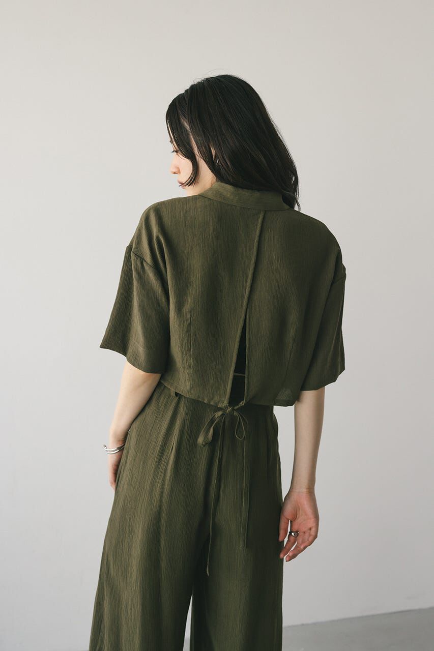 STYLEMIXER「バックオープンワッシャーシャツ」|シャツ・ブラウス|