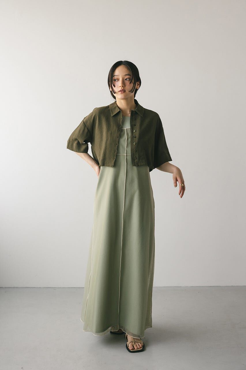 STYLEMIXER「バックオープンワッシャーシャツ」|シャツ・ブラウス|