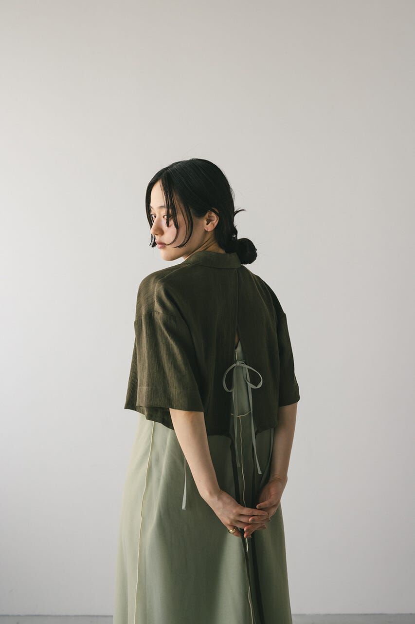 STYLEMIXER「バックオープンワッシャーシャツ」|シャツ・ブラウス|