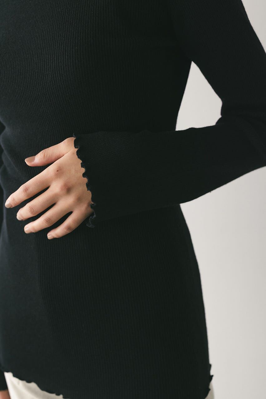 STYLEMIXER「バックオープンフリルニットトップ」|ニット・セーター|