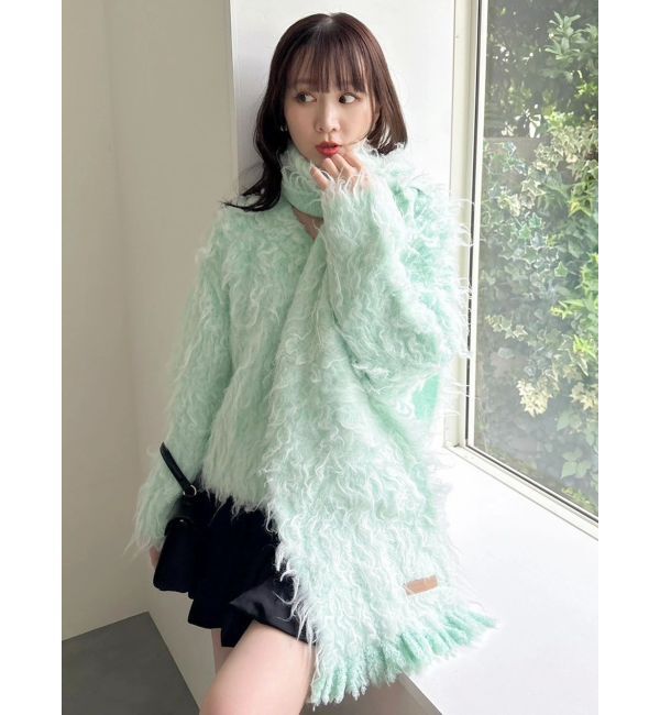 dazzlin「リップルカールマフラー」|マフラー|