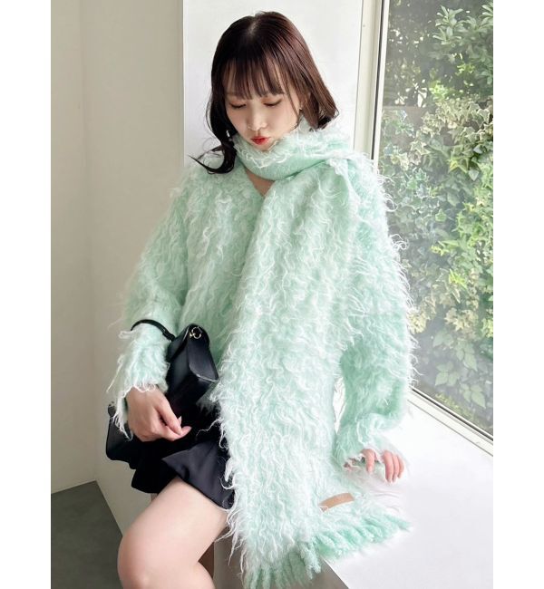 dazzlin「リップルカールマフラー」|マフラー|