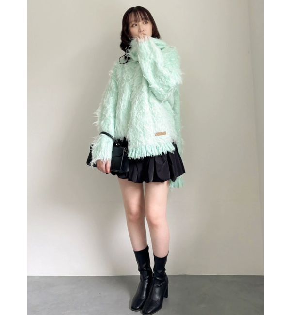 dazzlin「リップルカールマフラー」|マフラー|