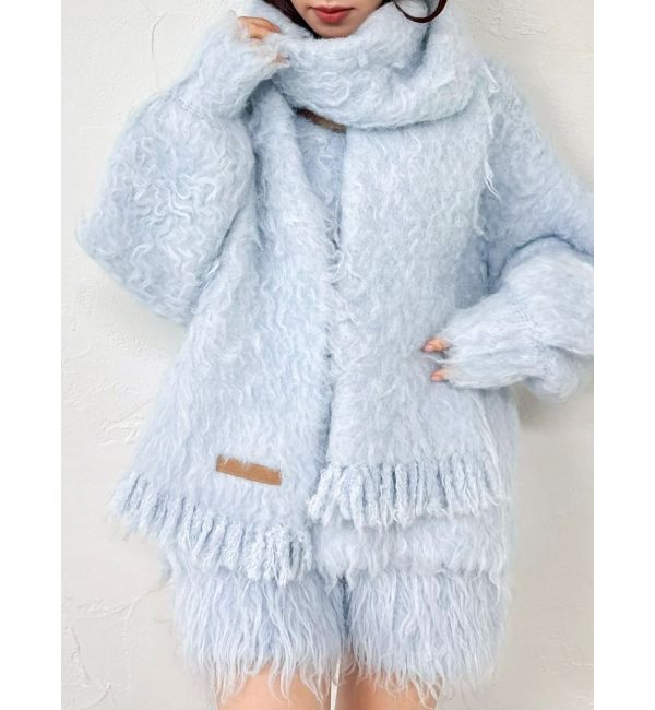 dazzlin「リップルカールマフラー」|マフラー|