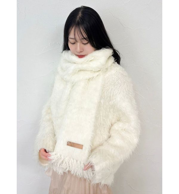 dazzlin「リップルカールマフラー」|マフラー|