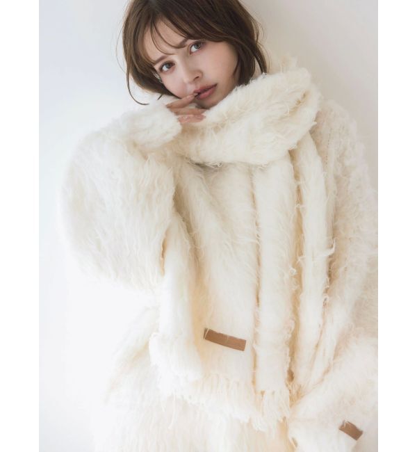 dazzlin「リップルカールマフラー」|マフラー|