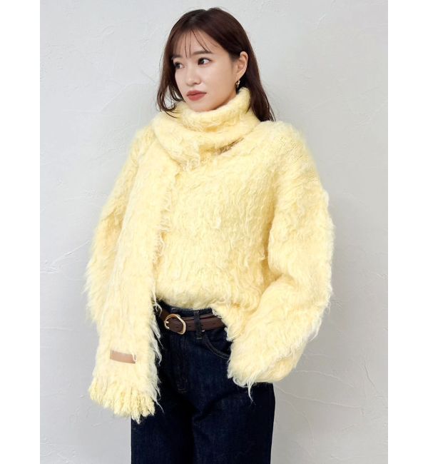 dazzlin「リップルカールマフラー」|マフラー|