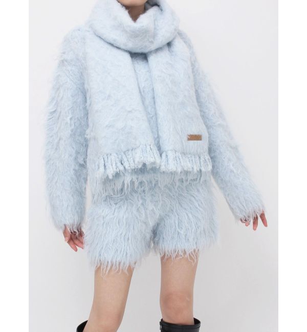 dazzlin「リップルカールマフラー」|マフラー|