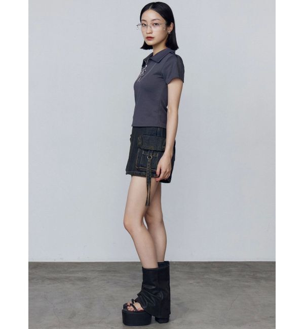 EMODA「リボンカラージップトップ」|Tシャツ・カットソー|