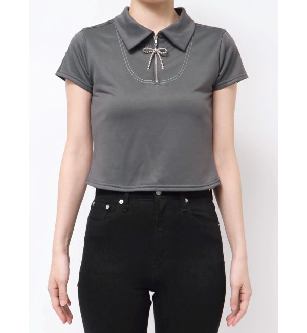 EMODA「リボンカラージップトップ」|Tシャツ・カットソー|