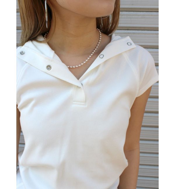 Ungrid「フードデザインテレコTee」|Tシャツ・カットソー|