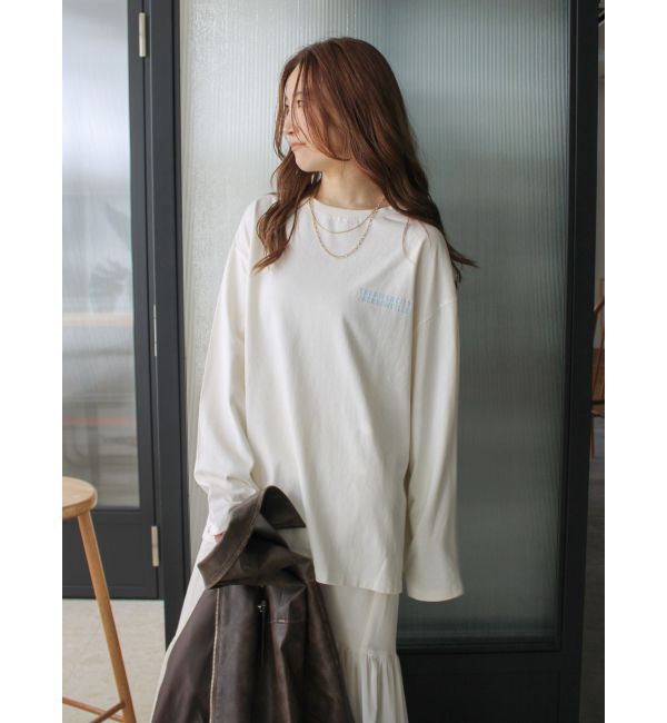 Ungrid「ロゴロングスリーブTee」|Tシャツ・カットソー|オフホワイト