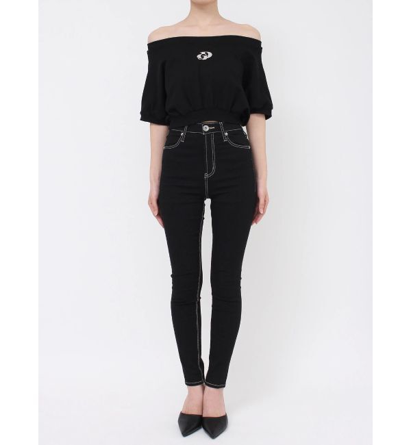 GYDA「GDエンボスオフショルトップス」|Tシャツ・カットソー|