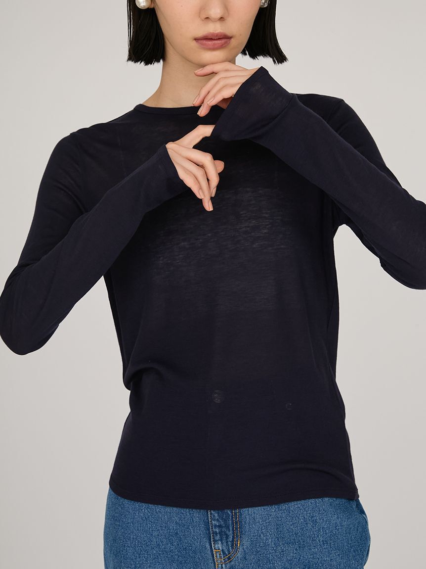 emmi atelier「セミシアーフライストップス」|Tシャツ・カットソー|