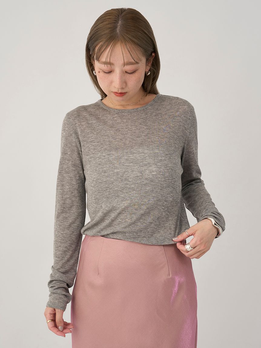 emmi atelier「セミシアーフライストップス」|Tシャツ・カットソー|