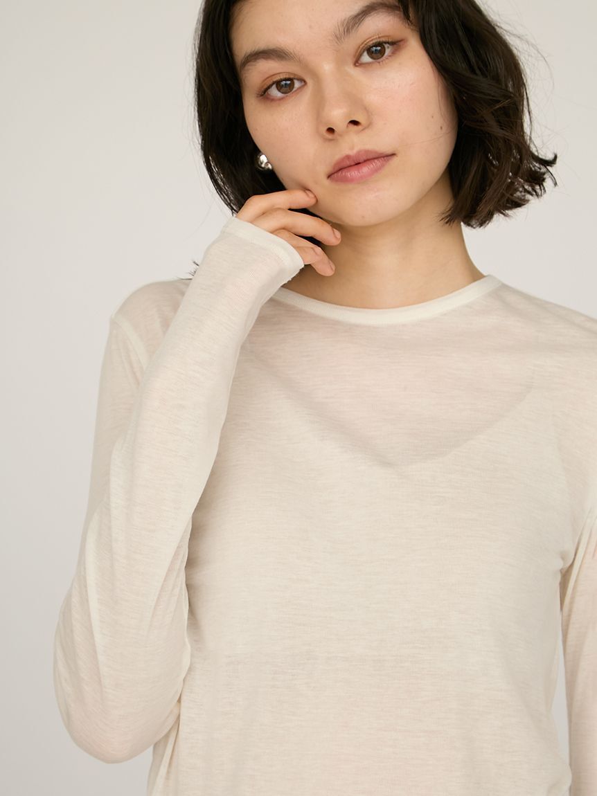 emmi atelier「セミシアーフライストップス」|Tシャツ・カットソー|