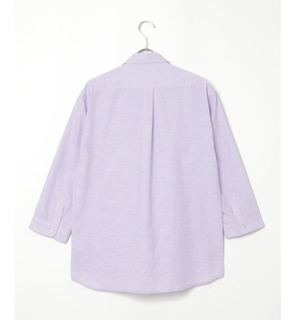 ikka「【吸水速乾】7分袖イージーケアリネン無地シャツ」|シャツ・ブラウス|
