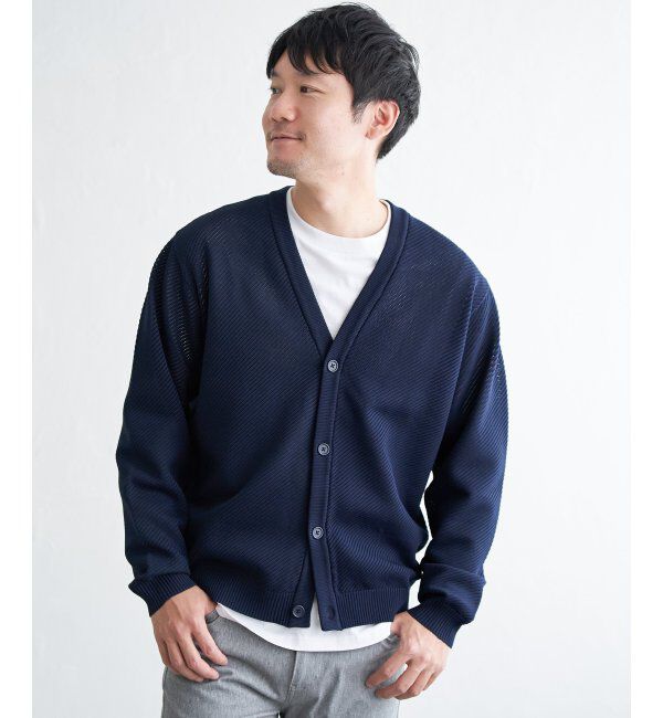 ikka「【洗濯機で洗える】GOKU楽ニットカーデインナーセット」|ニット・セーター|