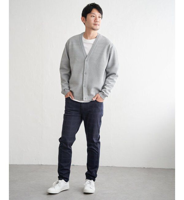 ikka「【洗濯機で洗える】GOKU楽ニットカーデインナーセット」|ニット・セーター|