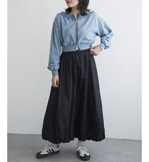 VENCE share style「ケミカルオフショルスウェットジップ」|スウェット・ジャージ|