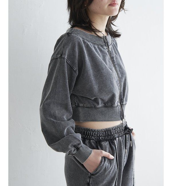 VENCE share style「ケミカルオフショルスウェットジップ」|スウェット・ジャージ|