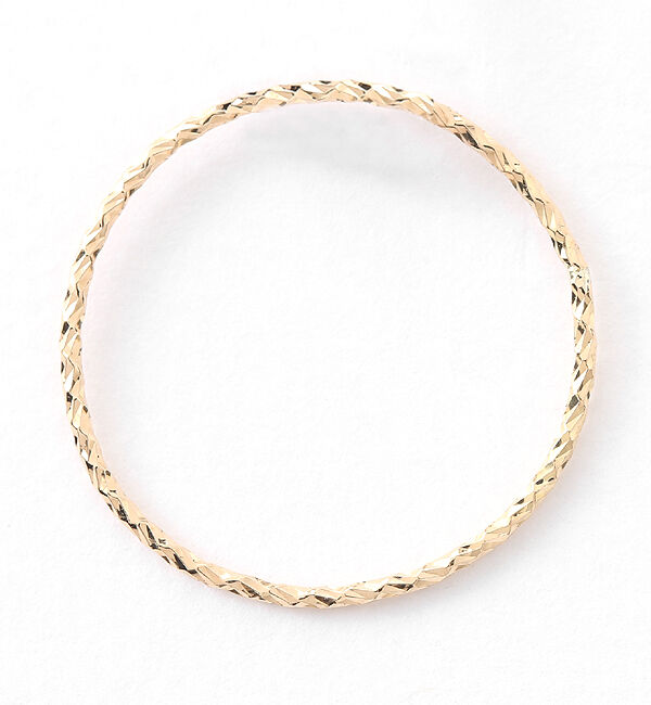 JUPITER「【シリーズ累計販売 1500点突破！】【K18】ベーシックスリムピンキーリング/金属アレルギー対応」|リング|