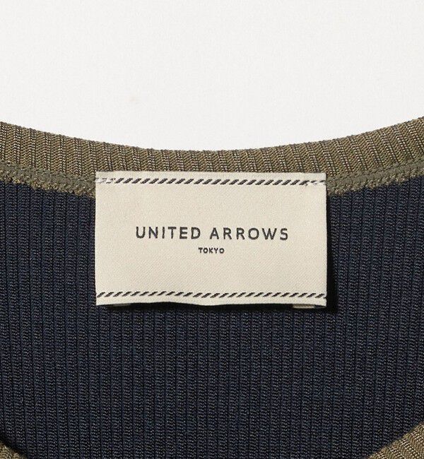 UNITED ARROWS「リブ バイカラー パイピング カットソー」|Tシャツ・カットソー|