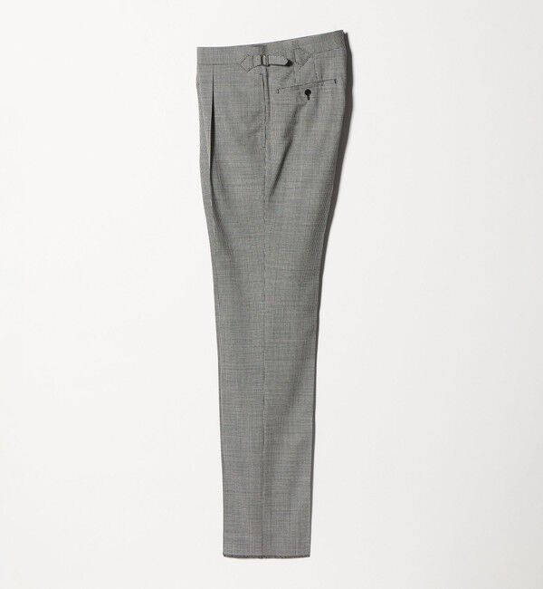UNITED ARROWS「ハウンドトゥース  サイドアジャスター １プリーツ スラックス」|スラックス|