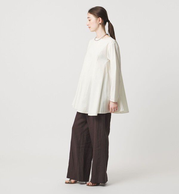 UNITED ARROWS「バイアス フレア チュニック ブラウス ‐ウォッシャブル‐」|シャツ・ブラウス|