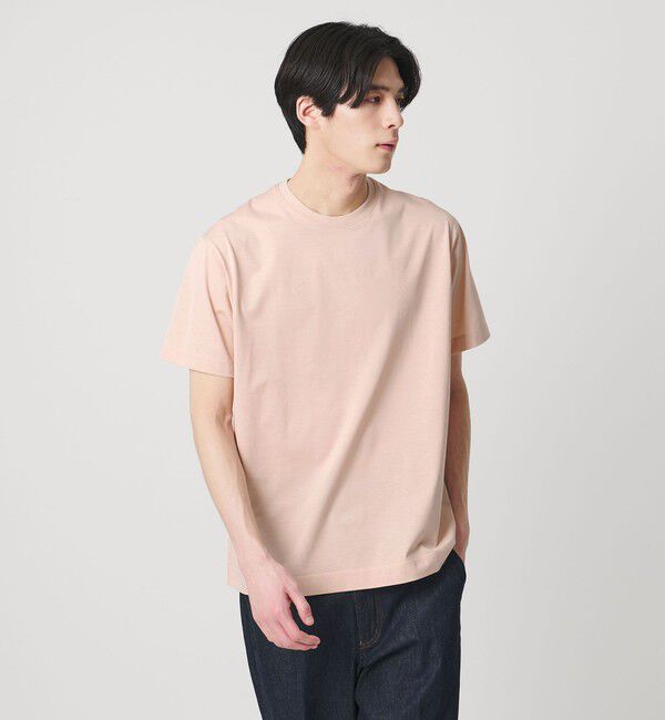 UNITED ARROWS「ALBINI アルビニ シルケット テンジク Tシャツ　抗菌防臭」|Tシャツ・カットソー|LT.PINK