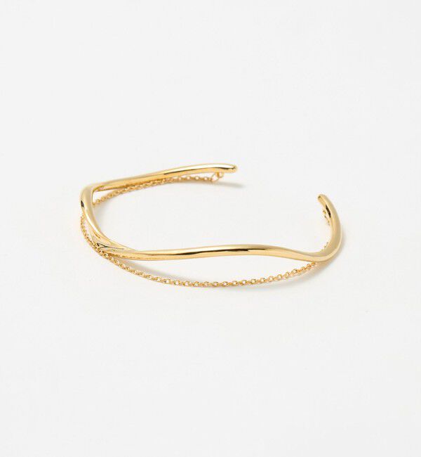 UNITED ARROWS「ライン&チェーン バングル」|ブレスレット・バングル|