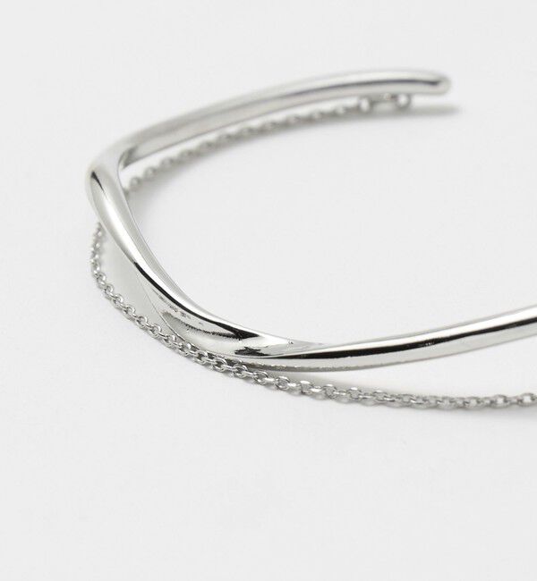 UNITED ARROWS「ライン&チェーン バングル」|ブレスレット・バングル|