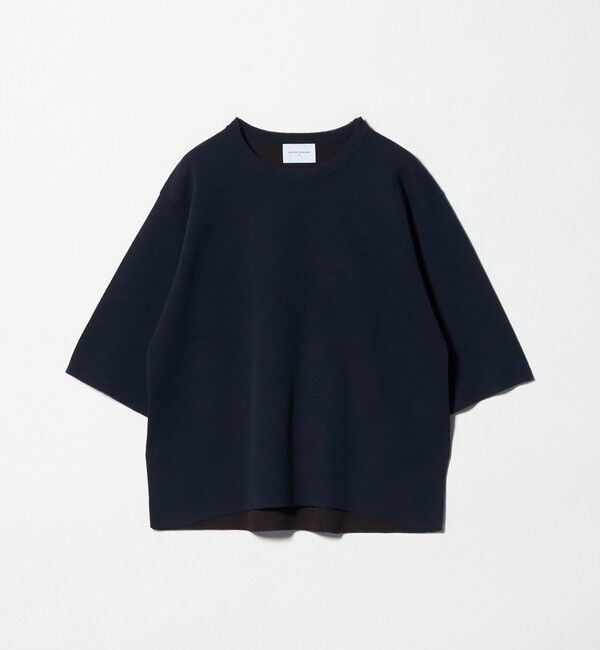 UNITED ARROWS「ニット Tシャツ ‐ウォッシャブル‐」|ニット・セーター|NAVY
