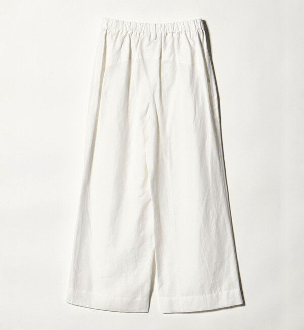 UNITED ARROWS「リネン パッチポケット イージーパンツ WHITE ‐ウォッシャブル‐」|チノ|